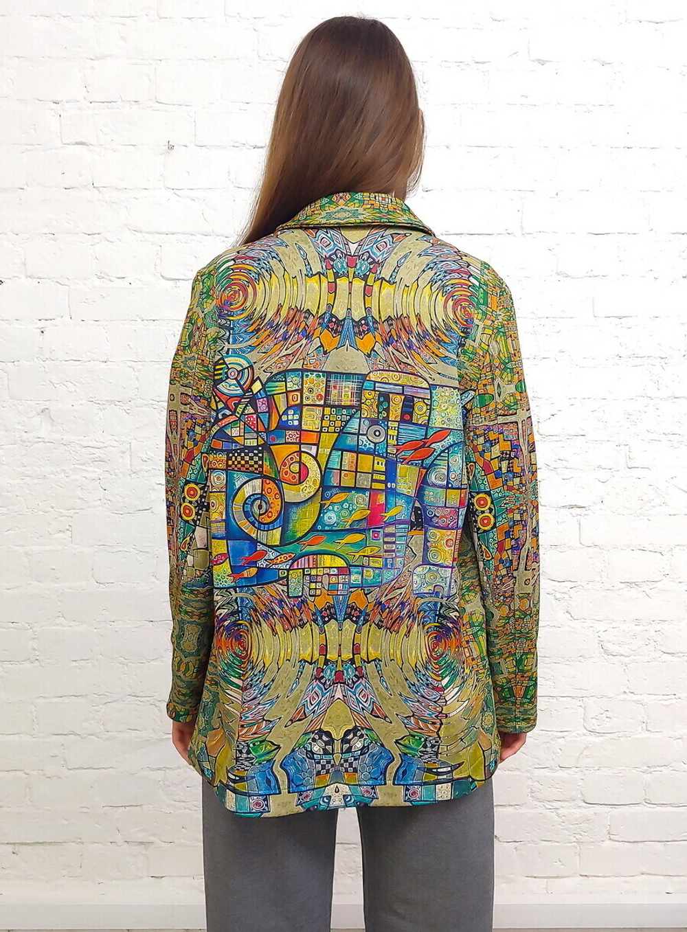 Трикотажный жакет "Витраж"