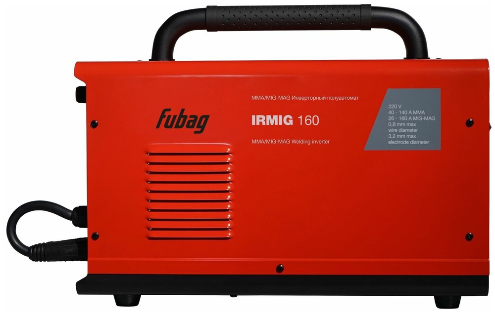 Сварочный полуавтомат Fubag IRMIG 160 (31431) + горелка 38440 MIG/MAG, MMA