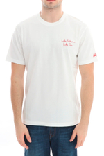 Футболка Saint Barth Homer Bart сёрферы белый