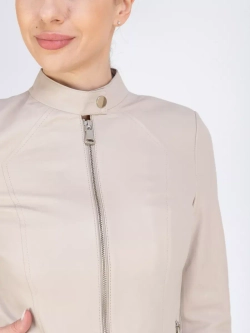 Кожаная куртка демисезонная на молнии