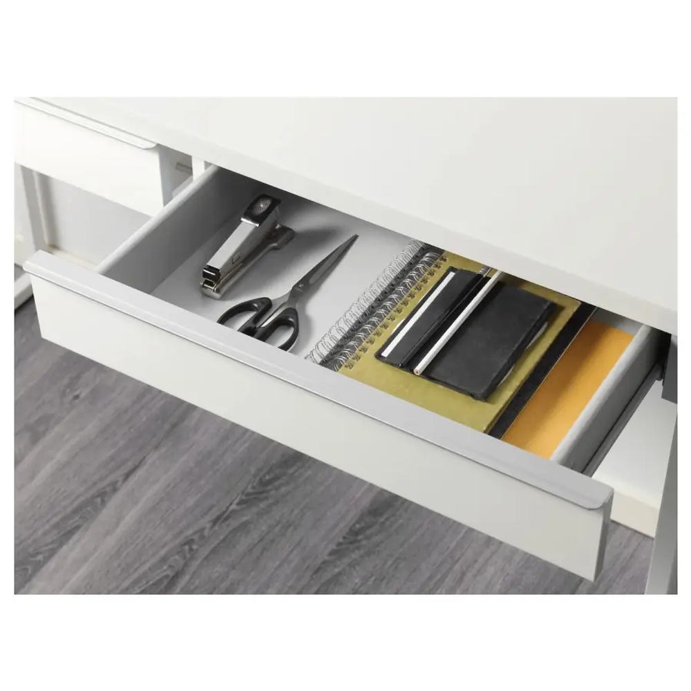 Письменный стол с ящиками - IKEA BESTÅ/BESTA/BURS/БЕСТО/БУРС ИКЕА, 120x40 см, белый