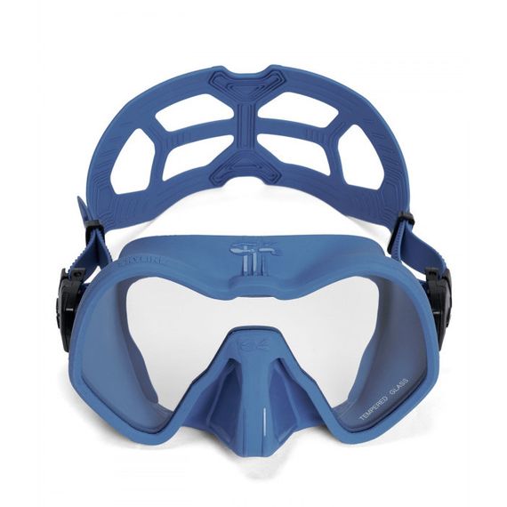 Маска C4 Carbon Skyline Antifog blue jeans