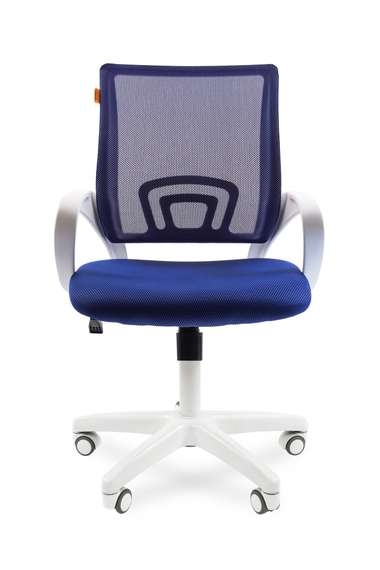 Офисное кресло Chairman    696    Россия    белый пластик TW-10/TW-05  синий