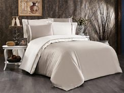 Постельное белье ELITE коричневый/кремовый GRAZIE HOME