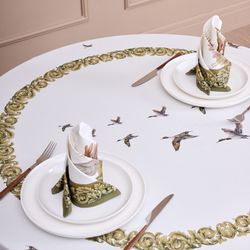 НАБОР САЛФЕТОК ИЗ 2-Х ШТ "ОХОТА" 40Х40СМ, ТВИЛ, 100% ХЛОПОК, ЛИСА