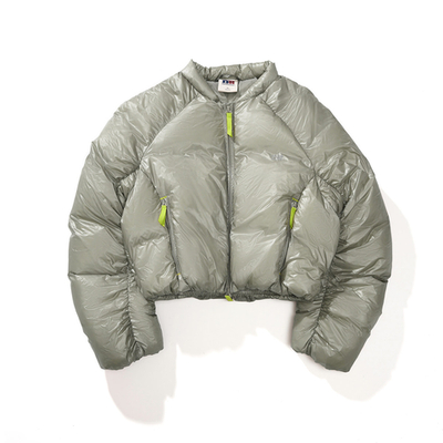 WMNS Куртка Nothomme Monterest 800 Fill Cropped серый