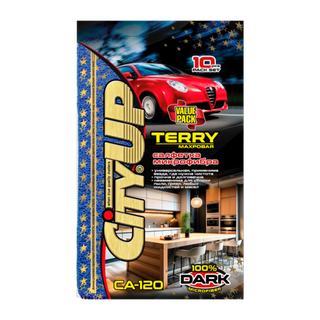 Салфетка микрофибра "City UP-120"Dark (10шт) 30х30см