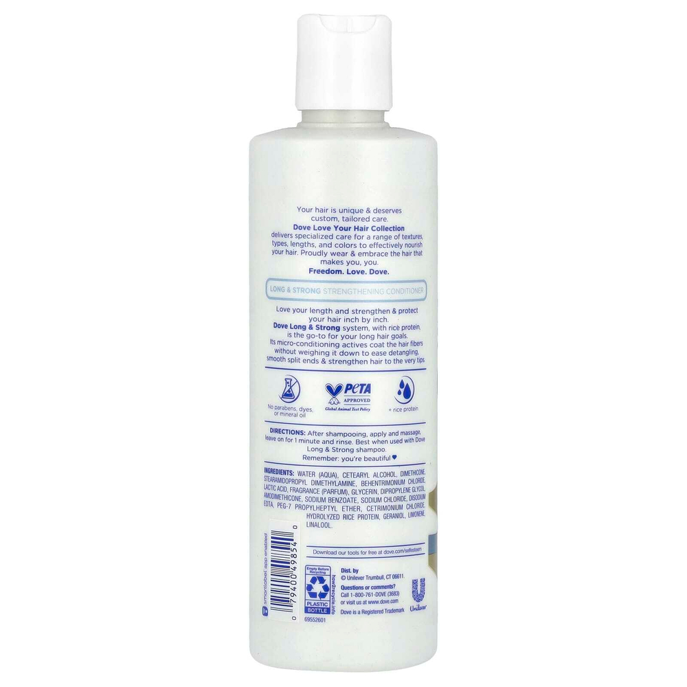 Dove, Love Your Lasting Length, укрепляющий кондиционер, 400 мл (13,5 жидк. унц.)