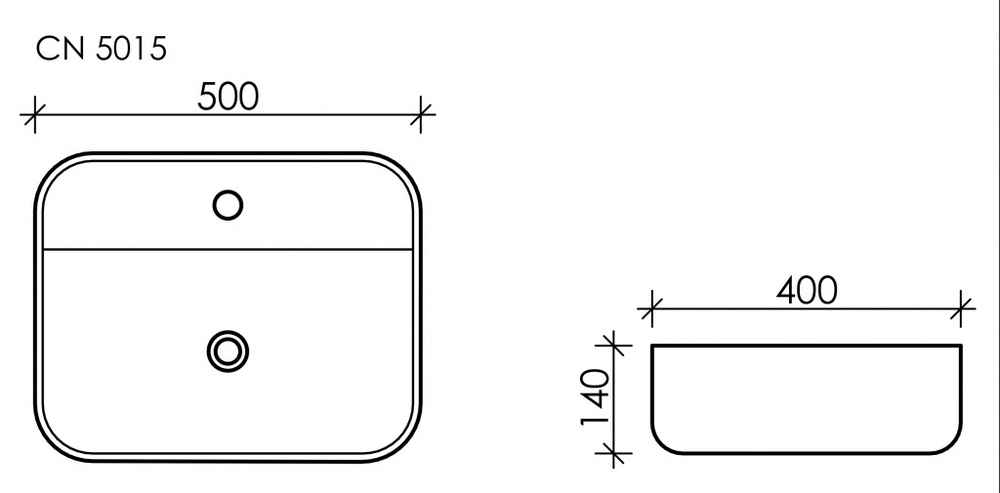 Раковина Ceramica Nova Element 50 см CN5015