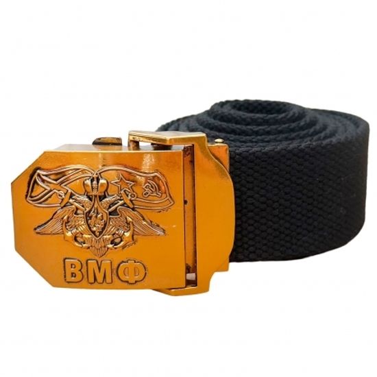 Ремень брючный с эмблемой ВМФ (мет. пряжка)