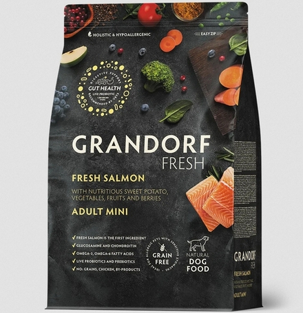 GRANDORF FRESH Лосось с бататом для мелких пород
