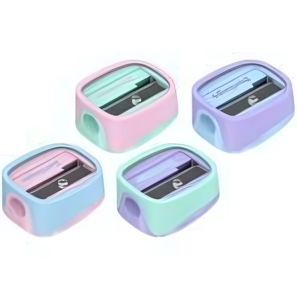 Точилка пластик "Haze", 1 отверстие, ассорт. BBp_15028 (Berlingo)