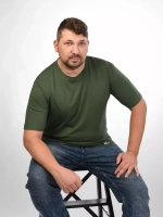 Футболка однотонная хаки