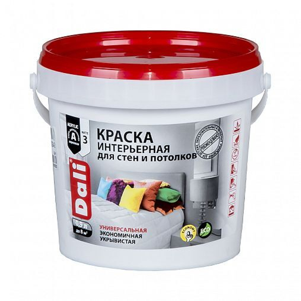 КРАСКА АКРИЛОВАЯ "DALI" ИНТЕРЬЕРНАЯ БАЗА  А 2.5л "РОГНЕДА"