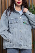 Жакет джинсовый Милана (серо-голубая) Б13370-4М LT Collection