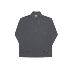 Лонгслив Nothomme Blue Checked Fleece Half Zip Sweater "Dark Grey"