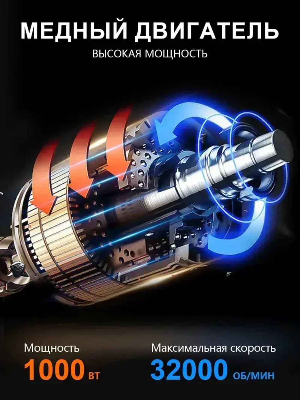 фрезер по дереву электрический кромочный с набором фрез 15 шт профессиональный, 32000 об/мин, цанга 6.35мм, 1000 Вт