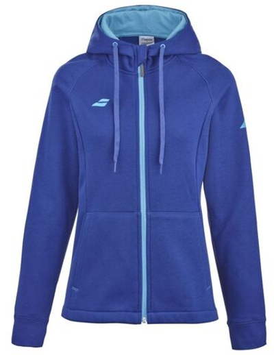Женская теннисная куртка Babolat Exercise Hood Women - Blue