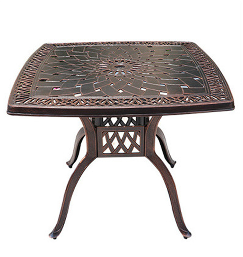 Стол квадратный из литого алюминия АДОНИС «ADONIS» 90х90 уличный