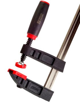 Струбцина WOODWORK из ковкого чугуна, F-образная, 300x80 мм, усилие прижима до 270 кг din5117 FCB-3080