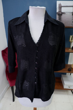 Рубашка в сетку 44 размер