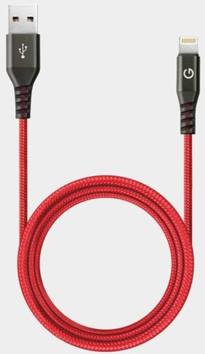 USB cable Lightning red iBesky