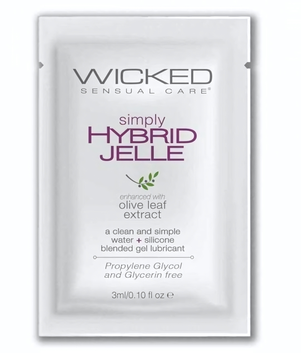 Гель-лубрикант на водно-силиконовой основе Simply Hybrid Jelle - 3 мл.