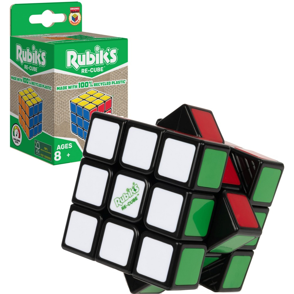 Rubiks 20142146 — Головоломка Кубик Рубика Re-Cube 3x3 из переработанного пластика Rubik's 20142146 — фото 1