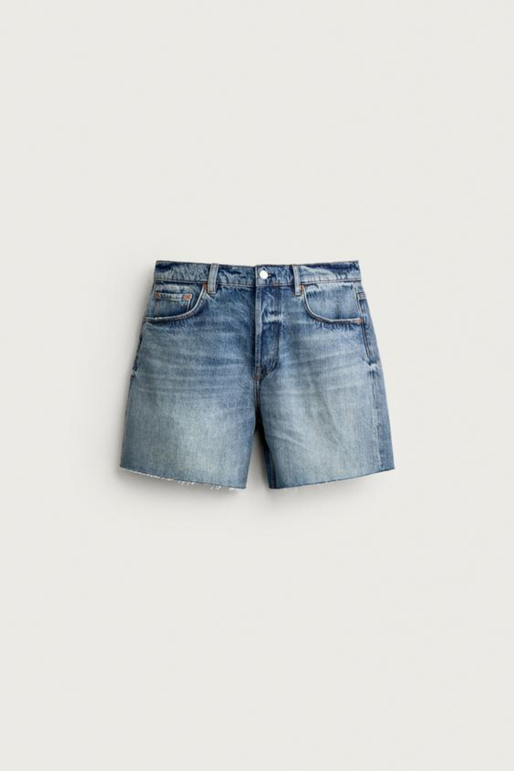 ZARA ДЖИНСОВЫЕ ШОРТЫ, ГОЛУБОЙ