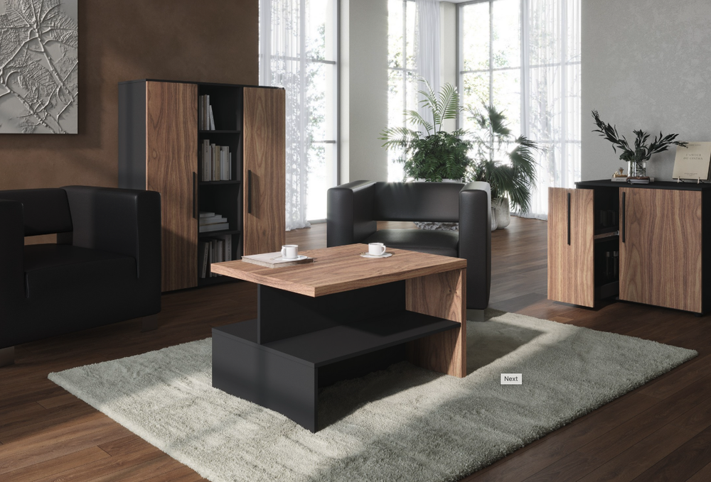 Шкаф с глухими средними и малыми дверьми VELION VENEER