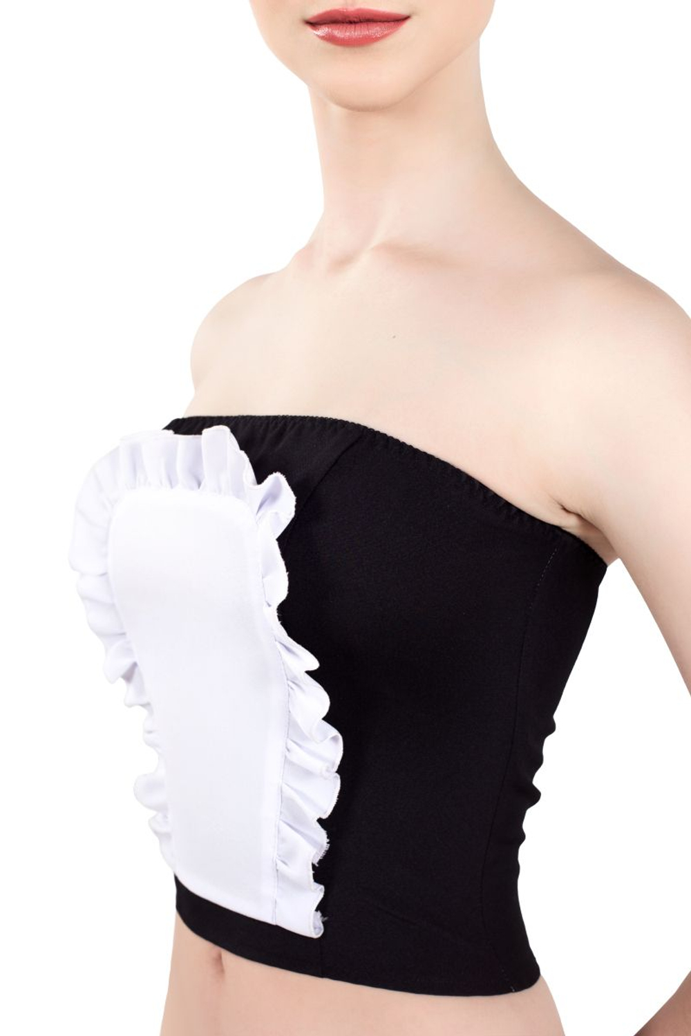 Костюм Горничная - верх (Размер: 42) (Цвет: черный с белым)