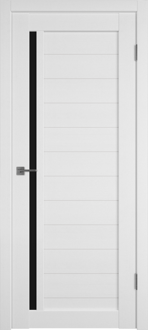 Дверь Atum 9 / Snow / Black Gloss / Владимирские двери