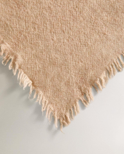 Zara Home - Шерстяной плед, бежевый, 140x190 см