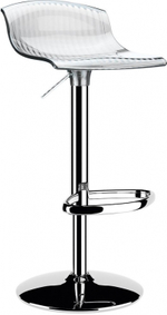 Стул прозрачный барный Siesta Contract Aria, серый