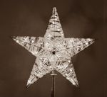 Световая макушка (навершие) «Кремлевская» из стеклонити - белая