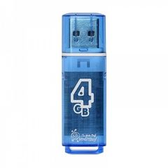 Флешка 4 GB USB 2.0 SmartBuy Glossy (Голубой)