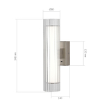 Светильник настенный, Никель/Белый-прозрачный, ENFYS, LED 7W, 3000K/4000K/6000K