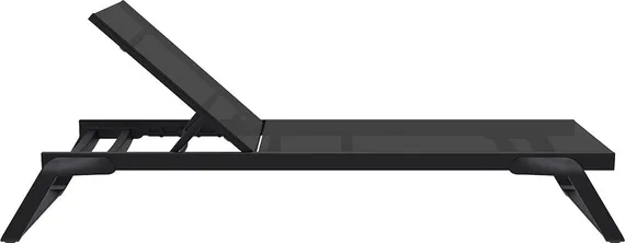 Шезлонг алюминиевый Tropic, черный