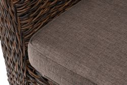 "Капучино" диван из искусственного ротанга (гиацинт) двухместный, цвет коричневый
