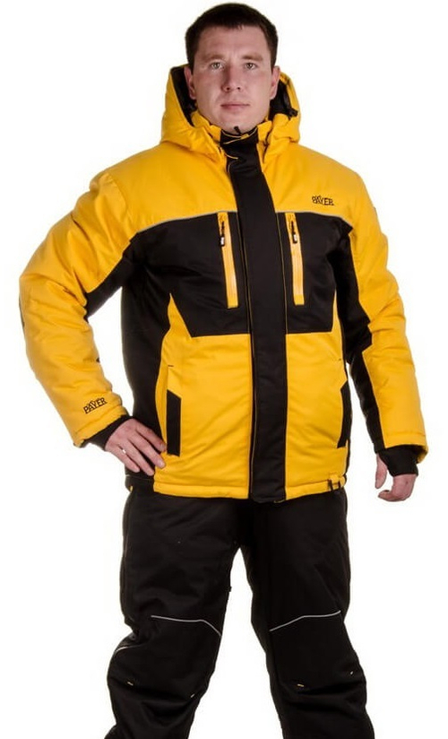 Костюм зимний Кайт (кошачий глаз, черно-желтый) PAYER