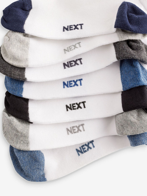 Носки хлопковые для мальчика Next C53-719, 7 шт., Белый