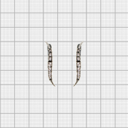 "Гайра" серьги с серебряным покрытием из коллекции "Constanta" от Jenavi с английским замком