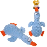 Игрушка для собак «ЗООГРАД», утка, 1 пищалка, шуршащий, 27*10*4см / 50гр (лейбл)