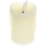 Сувенир с подсветкой «Свеча восковая - Сияние» 5*7,5 см - облита воском (работает от батареек 2 АА)