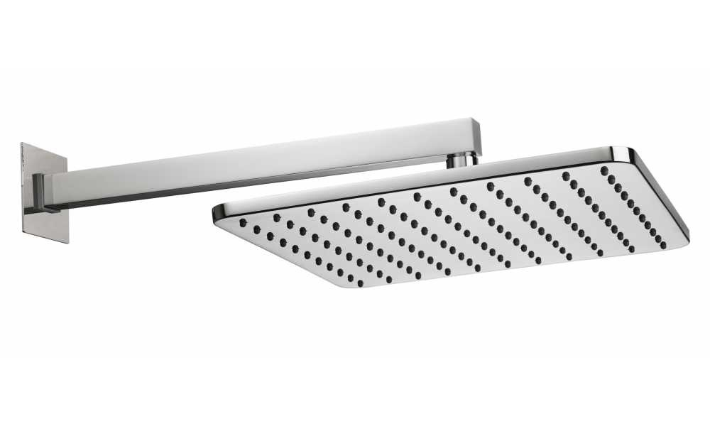 Bossini Cosmo душевая лейка 280x280 мм с горизонтальным держателем 400 мм, цвет хром