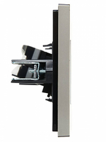 FORTE&PIANO Розетка компьютерная RJ45 кат.6 FP531 сталь IEK