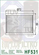 Фильтр масляный HF531 Hiflo