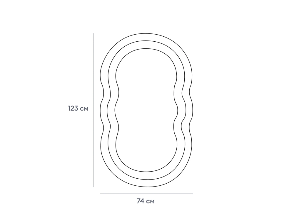 Зеркало подвесное Fluffy