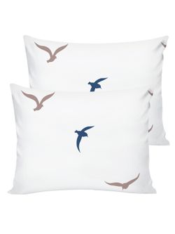 Постельное белье Сказка "Чайки (компаньон)" 2-спальный   наволочки 50х70 2шт Простынь на резинке 160х200 см  Пододеяльник 175х215 см