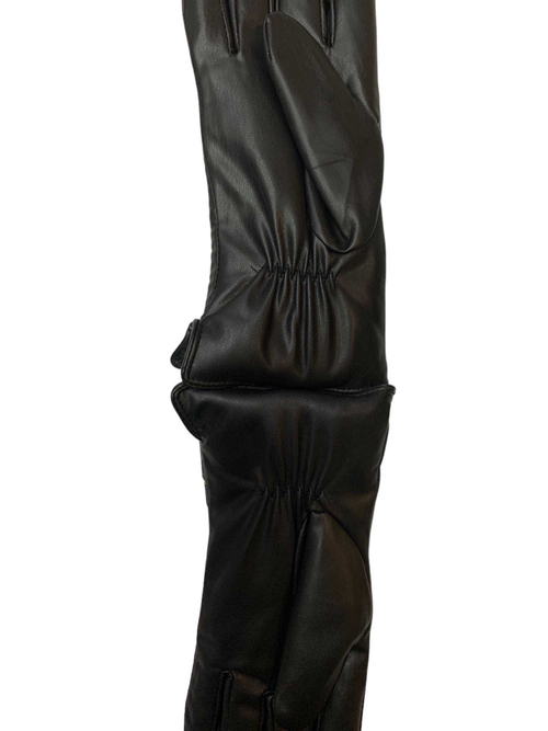 Перчатки. Женские. Материал верха: Как кожа. Подклад: Мех.10 шт в упаковке.